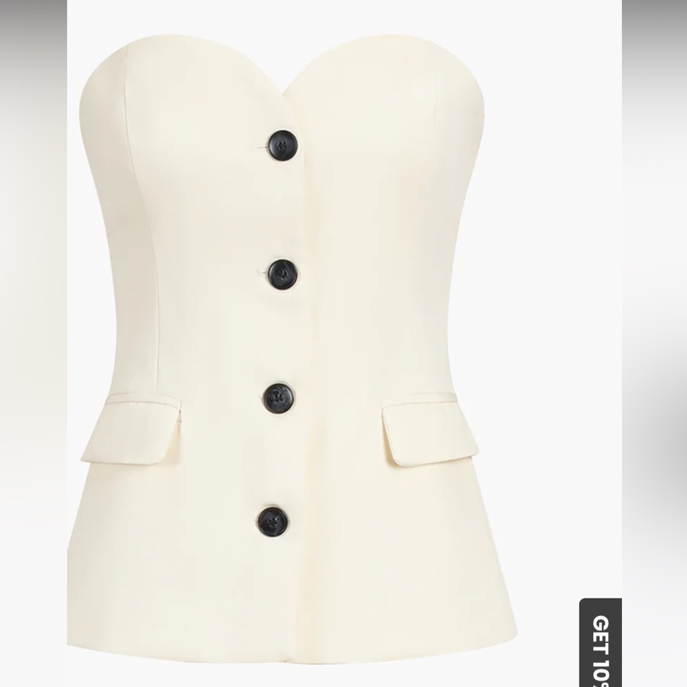 Trendy sweetheart suit top brand new